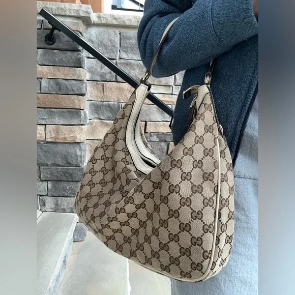 EUC Gucci GG Canvas Charmy Hobo Authentic Shoulder Bag - Picture 4 of 16